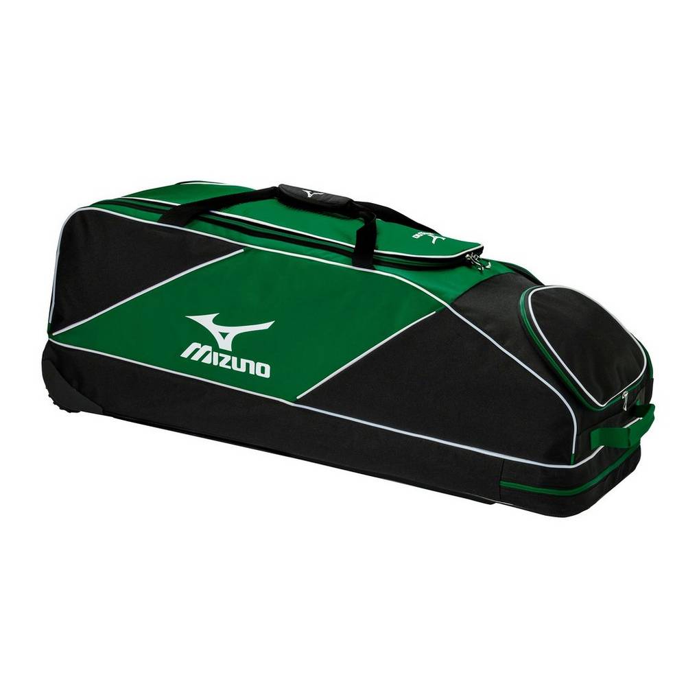 Panske Batoh Mizuno Classic Wheel Baseball Zelene/Čierne Vypredaj GVOY82530